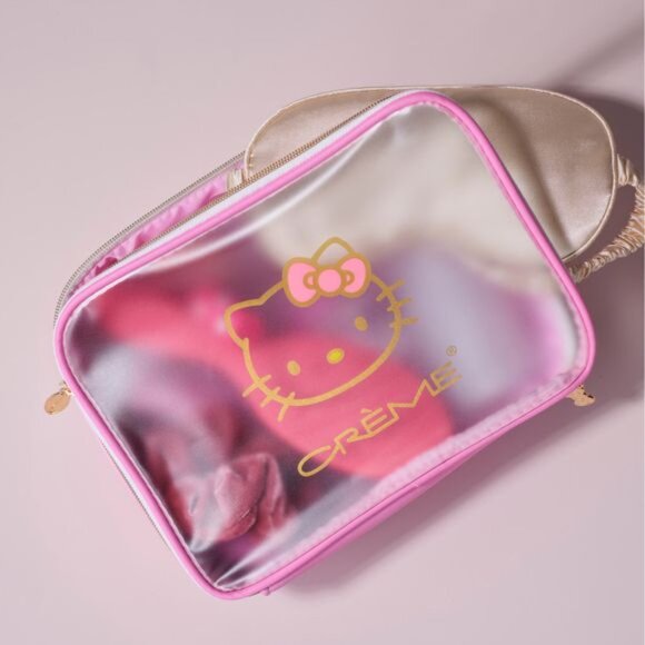 NWT  -  The Creme Shop x Hello Kitty Perfect Pink Travel Case - Picture 2 of 8